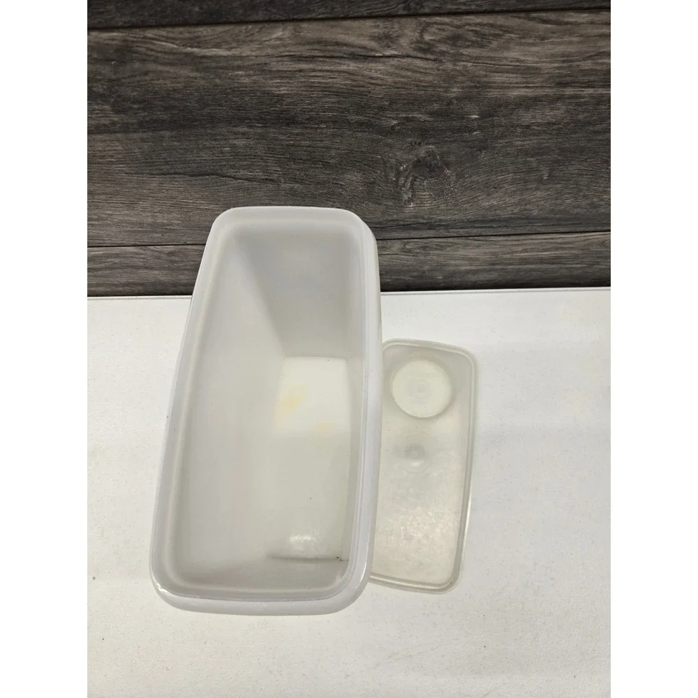 Tupperware Modular Mates Super Oval 4 Container White Pour Spout Lid 469-9